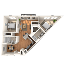 Traditional 2x2 1108-1123 SF 3101 floor plan